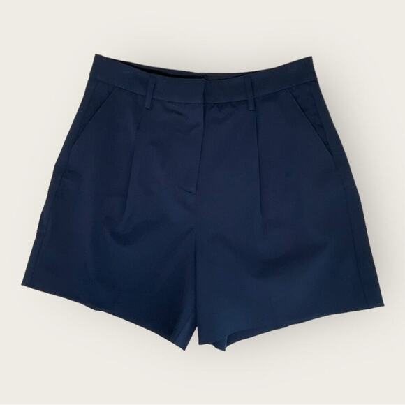 NWT | 41 Hawthorn | Pleated Walking Shorts | Navy | Size 8 - Picture 1 of 12